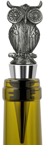 SHIDOW Owl Wine Stoppers, Wine/Glass Bottle Stopper, Suitable for Holiday Parties, Weddings, Cute Wine Stopper Decorations, Exquisite Accessory Gifts for Wine Enthusiasts (1 Pcs)