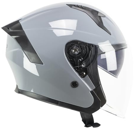 SKA-P Helm mit offenem Gesicht, 1MHA Jedi Mono Grau, S (55-56 cm)