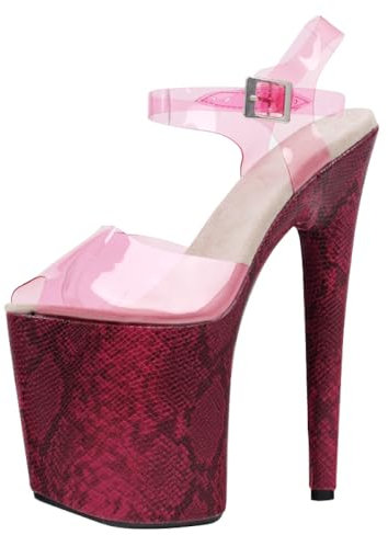 PROMI High Heels 20cm Pole Dance Sommer Bühne Sandalen-pink ||38