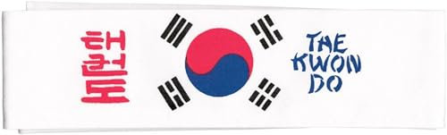 Bandeau blanc pour arts martiaux - Taekwondo coréen TKD