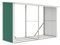 Holzunterstand G21 WOH 682-302 x 119 cm, grün