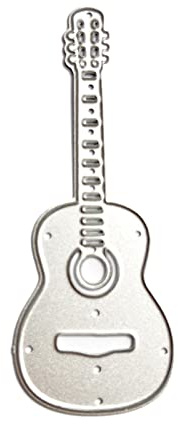 Stanzschablone aus Metall für Gitarre, Stanzschablone für Scrapbooking, Album, Papierkarte