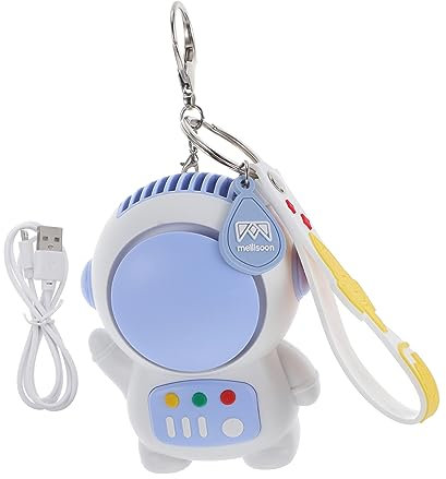 ROMISBABA Portable Mini Keychain Fan Usb Rechargeable Handheld Fan for Travel Lightweight Design for Outdoor Use for Home Office and Creative