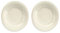 Purely Home Crackle Glaze Cream - Melamine/Plastic Dinner Plates Set for 2
