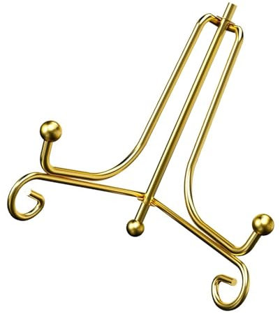 MYSUNBAR Support d'assiette, support rond en porcelaine, cadre photo de 20,3 cm, support d'affichage, support d'horloge murale, présentoir en métal