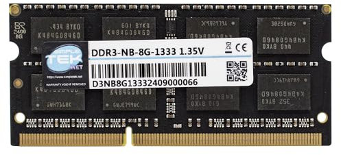 SIMPLETEK - Módulo memoria RAM 8 GB DDR3L 1333 MHz 1,35 V Banco SODIMM Ordenador Notebook AIO