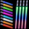 Joycabin 2 Paar Leuchtende Essstäbchen, LED Lichtschwert Essstäbchen mit 9 Farbmodi, BPA Frei und Lebensmittelecht, Lightsaber Chopsticks Wiederverwendbar für Küchen Dinnerparty Sushi Besteck (Stil C)