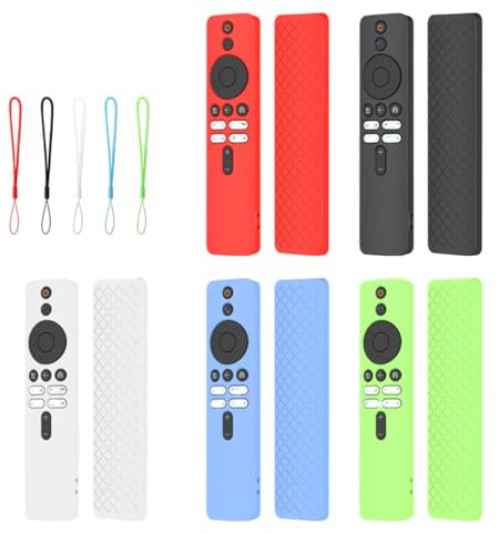 Coque de protection en silicone pour Xiaomi Mi TV Box S 2ème génération, coque de protection antichoc pour télécommande Mi TV Stick (bleu lumineux)