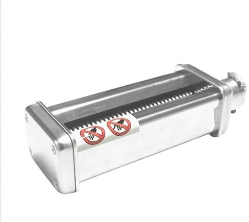 Robot da cucina for pasta argento, accessori for chef completamente automatici, compatibile con Kenwood Lasagne Pasta Attachment KAX980ME,(Thin noodles)