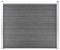 Fasba Zaunelement Gartenzaun Sichtschutzzaun Lamellenzaun Windschutz Zaun Windschutzzaun Terrasse Stecksystem Lärmschutz WPC 180x146cm Grau