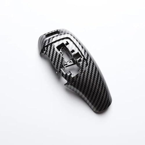 FIYVNSOP Schalthebel Linkslenker/Rechtslenker Schalthebelknauf-Abdeckung Für BMW 3er 4er 5er 6er 7er F30 F31 F10 F25 F06 F07 F32 F02 (2013–17)(Carbon Fiber,LHD)