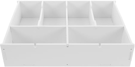 DOITOOL Multi Compartment Cash Box with Dividers Beige