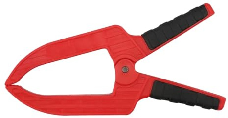 QUMIIRITY Heavy Duty Spring Clamp with Extra Long Throat for Woodworking Quick-Release Ratcheting Clips for Carpentry Crafts Photography and Backdrop Stand Use