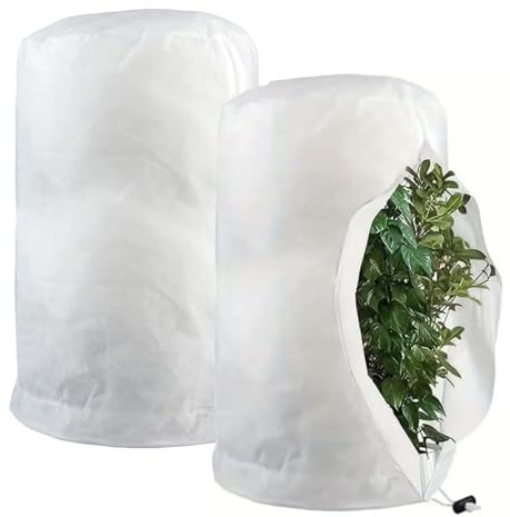 GOUYENG Winterschutz Für Pflanzen,2 Stück Winterschutz für Kübelpflanzen 200×240 cm,Pflanzenabdeckung,Winter Pflanzenschutzsack,Frostschutz Schutzhülle,mit Reißverschluss,für Winterschutzs Pflanzen