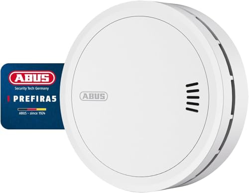 ABUS Rilevatore di Fumo Prefira 5 - Certificato EN 14604, Antinsetti