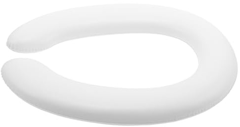 COMPUKAS Coussin de Siège de Toilette D'apprentissage pour Garçon et Filles en Pu Blanc, Pratique et Facile à Nettoyer, pour Voyage ou Usage à Domicile