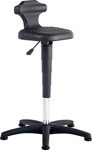 bimos StehhilfeFlex mit Gleiter PU-Schaum schwarz Sitzhöhe 500-780 mm