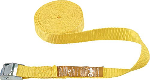 Connex Zurrgurt - Einteilig - 5 m x 25 mm - 250 kg maximale Belastbarkeit - Mit Klemmschloss, ohne Haken - Aus Polypropylen / Spanngurt / Ladungssicherung / Ratschengurt / B34408