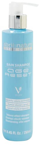 abril et nature - Volume Shampoo Für Feines Haar, Leichte Formel, Haarverdickendes Shampoo, Mit Hyaluronsäure, Sprungkraft und Volumen, 250 ml