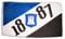 Flaggenfritze Fahne/Flagge Hamburg 1887 + gratis Sticker