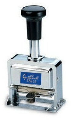 HAND ® Precision Automatische Nummerierung Maschine/Stempel Selbstfärber 6 Räder, 4.5mm Ziffern + Free Tinte, 2 Kostenlose Trocken Stempelkissen