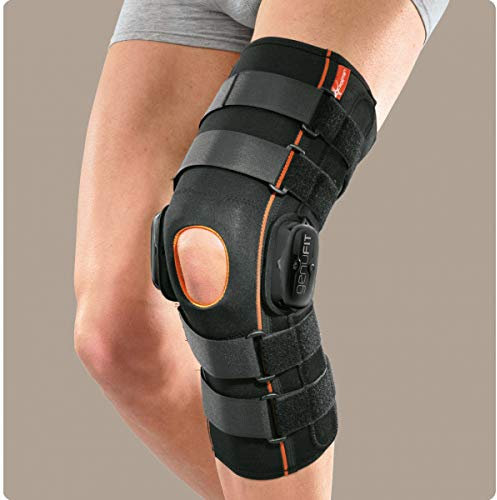 RO+TEN - Genufit27 ginocchiera lunga tubolare in tessuto AirX con aste articolate policentriche con regolazione f-e - XL