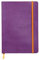 Rhodia 117460C Notizheft Rhodiarama mit weichem Umschlag, dot grid, 80 Blatt, 90 g elfenbeinfarbenes Papier, A5 148 x 210 mm, Lesezeichen, Innentasche,1 Stück,violett