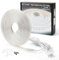Q.Laomi Striscia LED con Interruttore, Striscia LED 220v senza Trasformatore, Impermeabile IP65 LED Striscia Adesiva Strip LED, 4M, Bianco