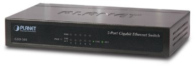 Action GSD-503 1000T 5P Planet Gigabit Ethernet Switch (1000Mbps, 5-Port)