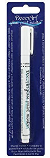 DecoArt Glass Paint Marker, White