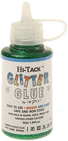 Glitter Glue Bright Green 50ml
