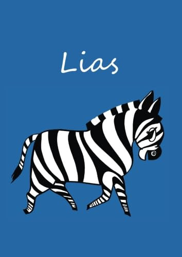 individualisiertes Malbuch / Notizbuch / Tagebuch - Lias: Zebra - A4 - blanko