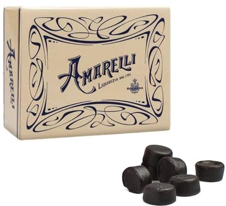 Amarelli Senatori Liquirizia - Confezione Grande 1000 g - Liquirizia Artigianale 100% Italiana - Gusto Autentico Calabrese - Senza Zucchero - Prodotto di Qualità