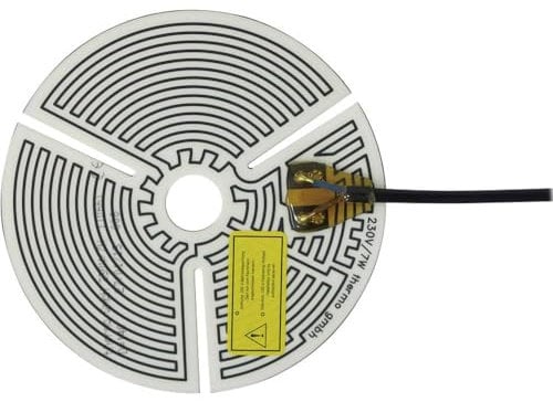 Thermo TECH Polyester Heizfolie selbstklebend 230V/AC 7W Schutzart IPX4 (Ø) 140mm