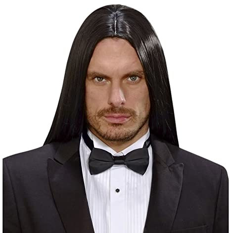 W WIDMANN MILANO Party Fashion N9201 - Dream Hair Perücke Viktor, schwarz, hohe Qualität, Mottoparty, Karneval