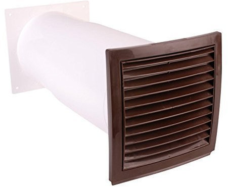 Teleskop Mauerkasten Ø 150mm inkl. Rückstauklappe Rundrohr Abluftkanal *528400