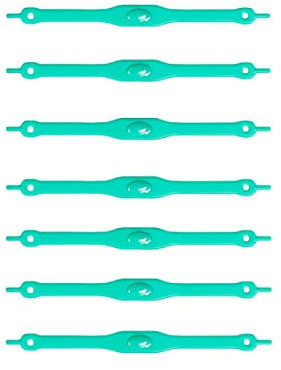 Shoeps Elastic Laces, 14 Pieces - Sea Green, Regular