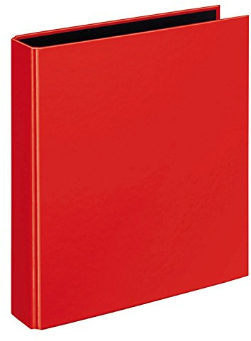 VELOFLEX 1151321 - Ringbuch VELOCOLOR, Ringordner, Ordner, DIN A5, 2-Ring-Mechanik, 200 x 230 x 45 mm, Karton, rot, 1 Stück
