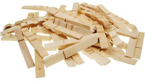 Bastel FSC – Mollette in legno mollette bastel pezzi per hobbistica 72 x 10 mm, 100 pezzi