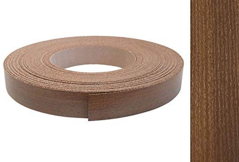 Kantenumleimer Melamin 22mm x 50m mit Schmelzkleber in Nussbaum oder Noce Dekor