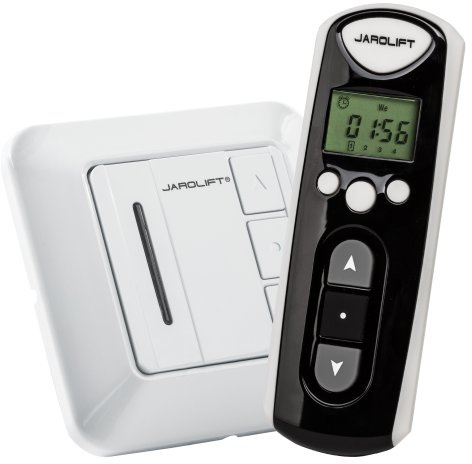 jarolift 1x Funkhandsender Timer 4-Kanal TDRCT 04 Funkfernbedienung inkl. 5 x Funkempfänger Einfachtaster Wandtaster TDRR 01W