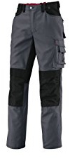 BP Workwear 1789-555-21 Arbeitshose - Gummizug im Rücken - Bundfalten - Normale Passform - Größe: 56n - Farbe: weiß/dunkelgrau