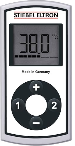 STIEBEL ELTRON Funkfernbedienung FFB 4 EU für Durchlauferhitzer, großes LC-Display, stufenlose Temperaturwahl, als 2. odere weitere Funkfernbedienung, 234478