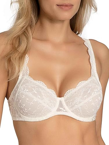 Nina von C. Silver Edition Bügel BH aus Spitze Damen, 90D, Champagner