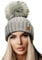 4sold Rita Damen Wurm Winter Style Beanie Strickmütze Mütze mit Fellbommel Bommelmütze HAT SKI Snowboard