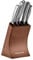 Morphy Richards 974819 Accents 5 Piece Knife Block with High Grade Polished Stainless Steel Blades, Copper Knife Block