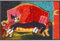 Efia Rosina Wachtmeister Fußmatte Resting Place 50x75 cm Katzen bunt Eingangs-Matte waschbar