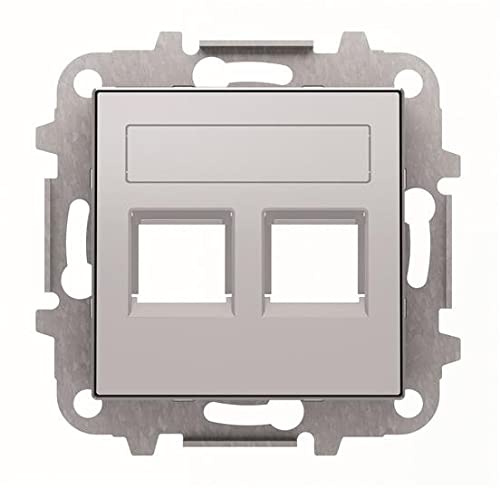 Niessen sky - Tapa 2 conector con persiana plata