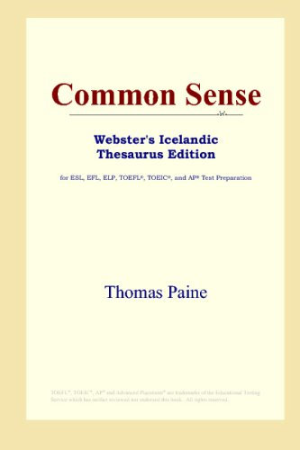Common Sense (Webster's Icelandic Thesaurus Edition)