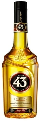 Licor 43 Original (1x0,7l) 31% vol., Aromen von Vanille, mediterranen Zitrusfrüchten und aromatischen Gewürzen, trinke ihn pur, auf Eis, mit Milch, mit Espresso oder als fruchtigen Longdrink